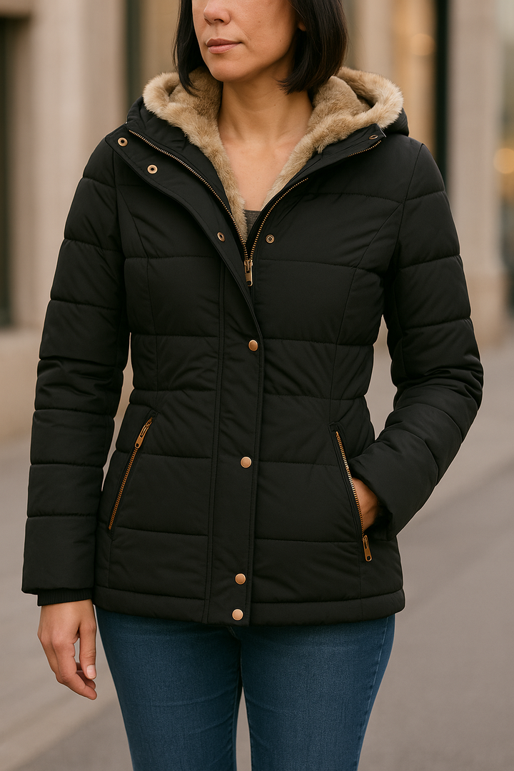 Aurora | Chaqueta de invierno ajustada con capucha
