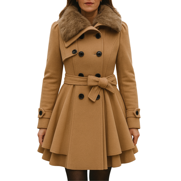 Isabella | Abrigo Invierno con Cuello de Pelo