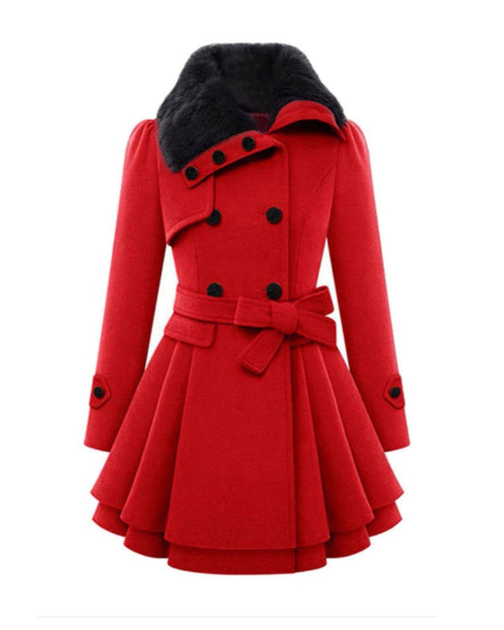 Isabella | Abrigo Invierno con Cuello de Pelo