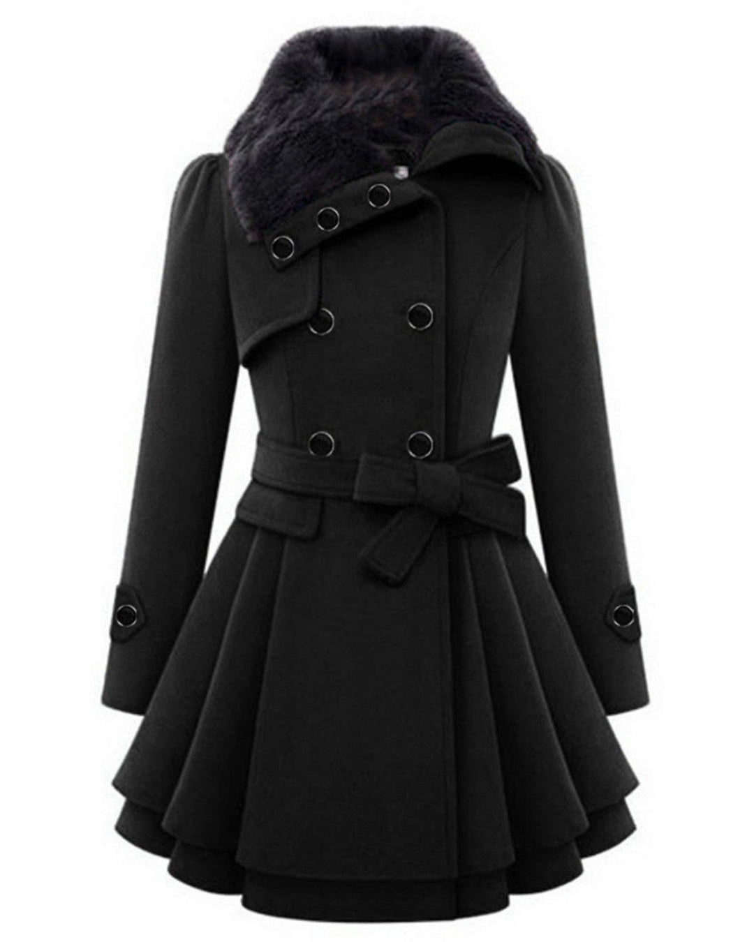 Isabella | Abrigo Invierno con Cuello de Pelo