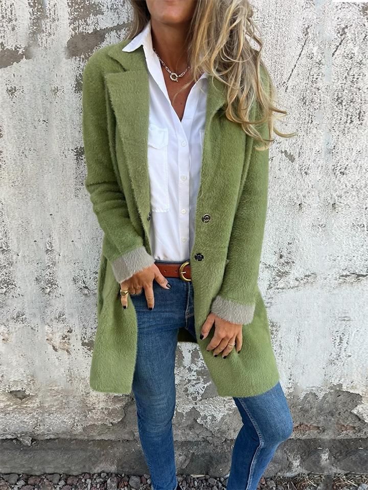 Valeria | Abrigo Largo de Piel Sintética